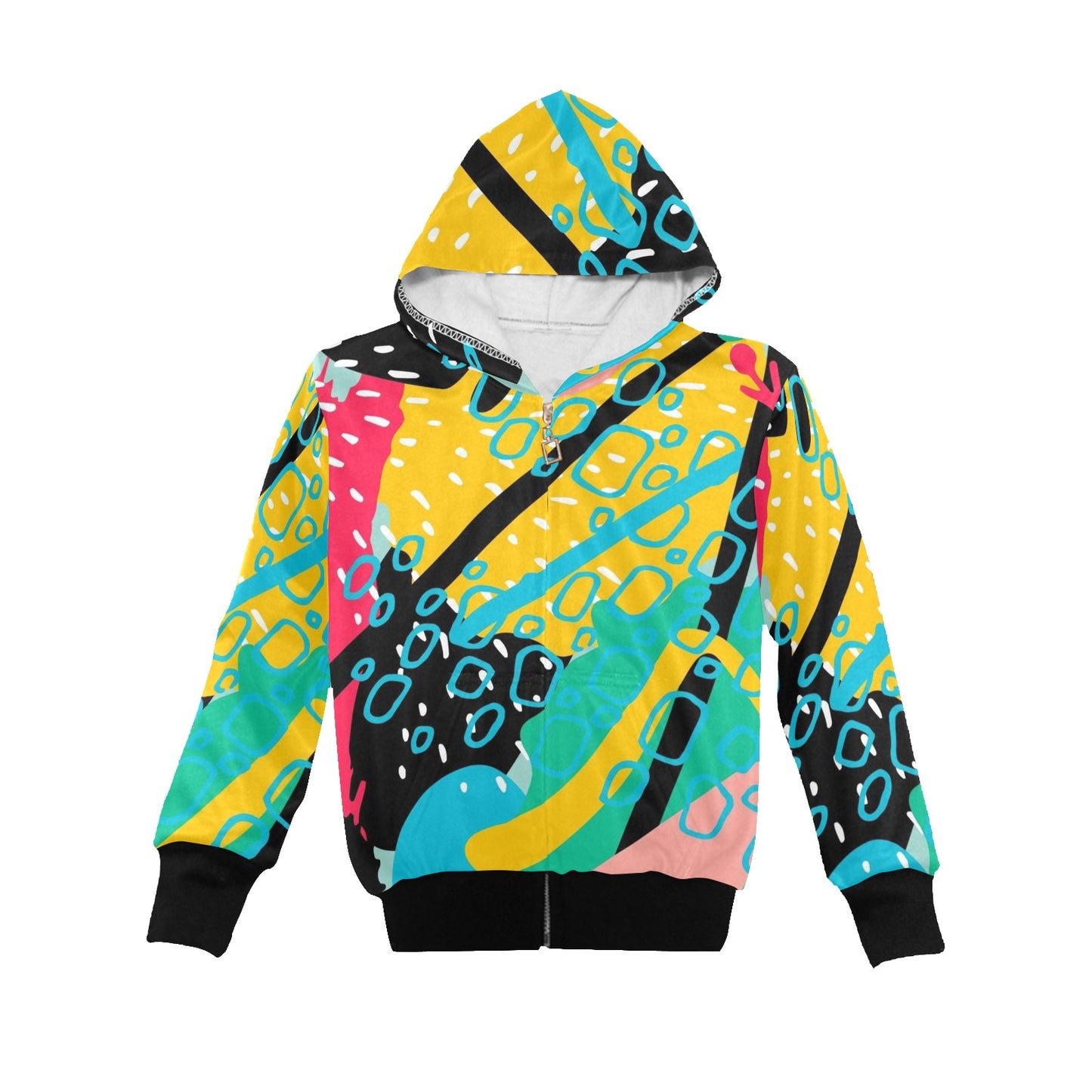 Bright And Colourful - Senior Boys Zip Up Hoodie