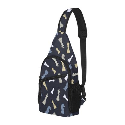 Chess Pattern - Chest Bag With Full Print