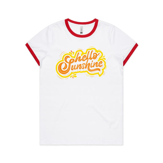 Hello Sunshine - Women's Ringer Tee