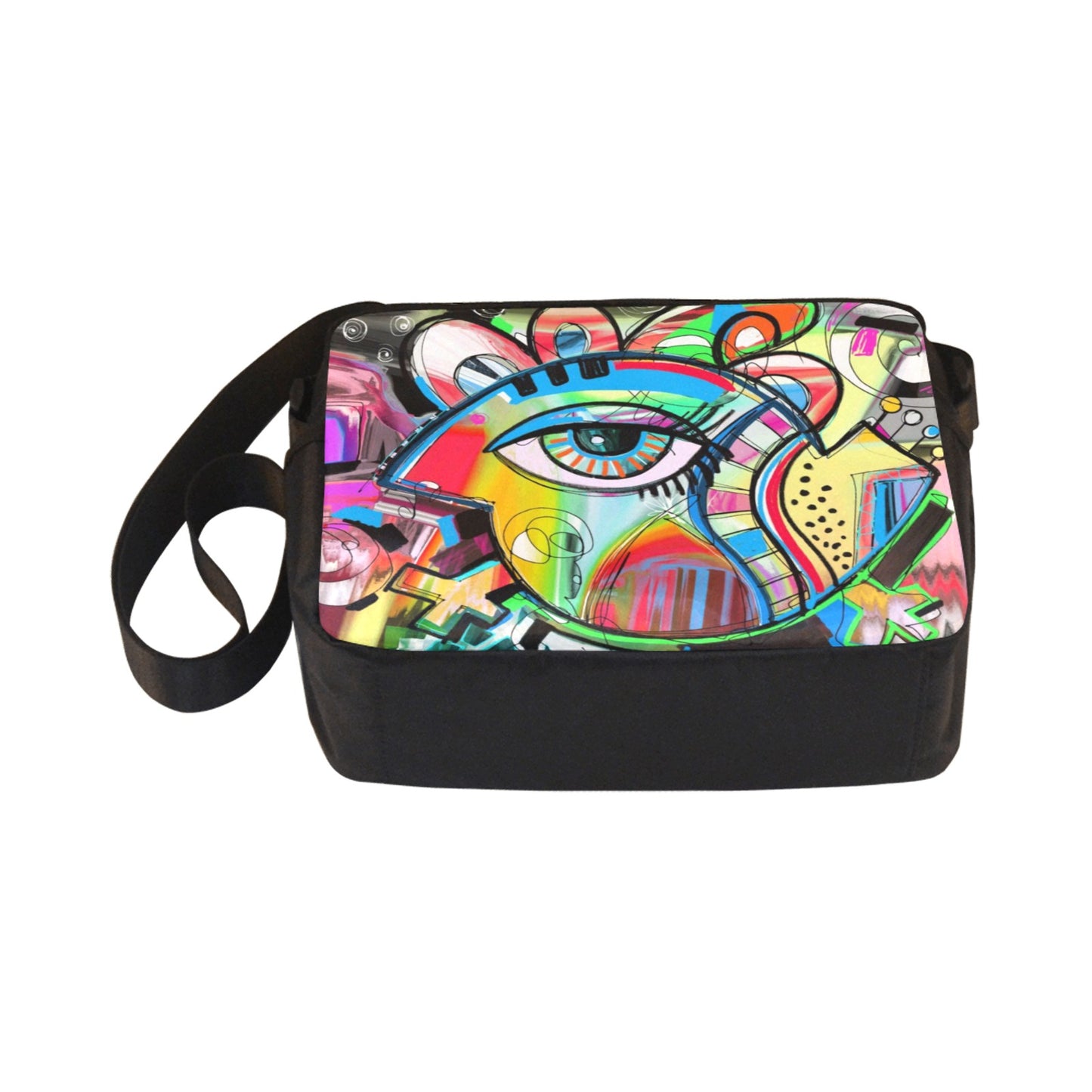 Graffiti Bird - Classic Cross-body Nylon Bag