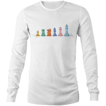 Chess - Long Sleeve T-Shirt White Unisex Long Sleeve T-shirt Chess Games