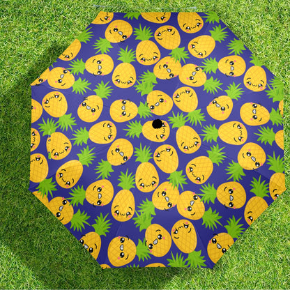 Cool Pineapples - Semi-Automatic Foldable Umbrella Semi-Automatic Foldable Umbrella