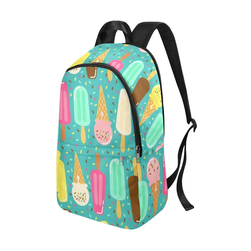 Ice Cream - Fabric Backpack for Adult Adult Casual Backpack Food Printed Offshore Summer