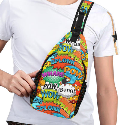 Comic Book 2 - Cross-Body Chest Bag Cross-Body Chest Bag Printed Offshore