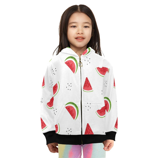 Watermelon - Junior Girls Zip up Hoodie