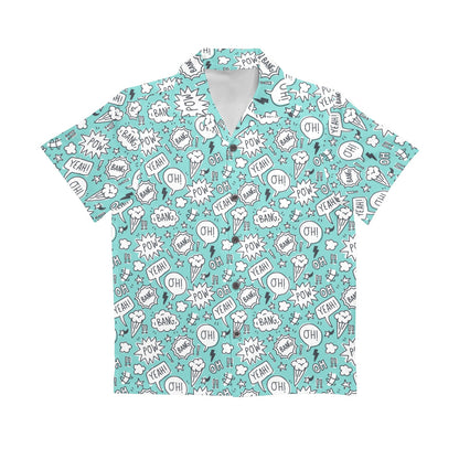 Comic Book Speech Bubbles - Senior Boys Hawaiian Shirt