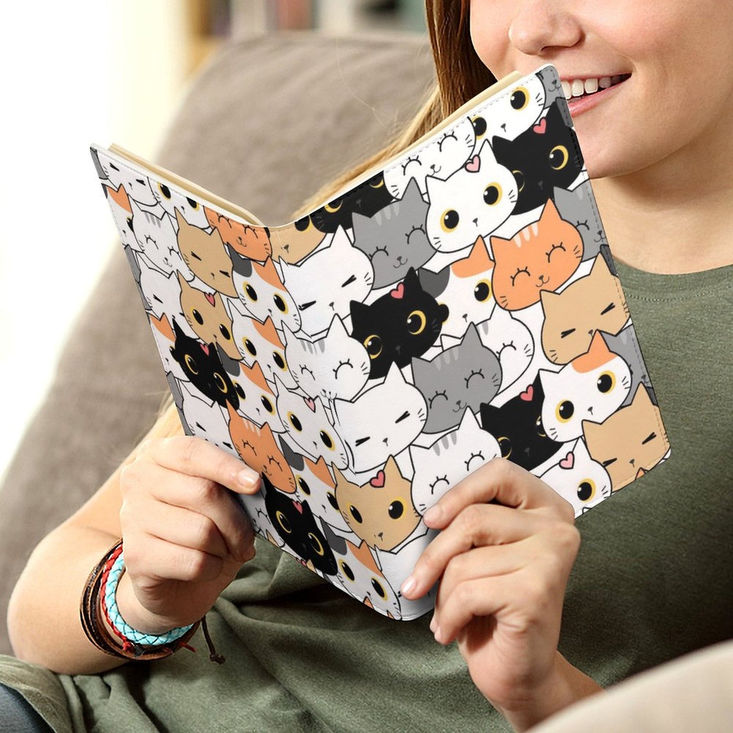 Cute Cartoon Cats - (A5) Notebook Cover