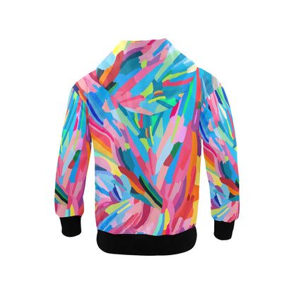 Brushstrokes - Senior Girls Zip Up Hoodie