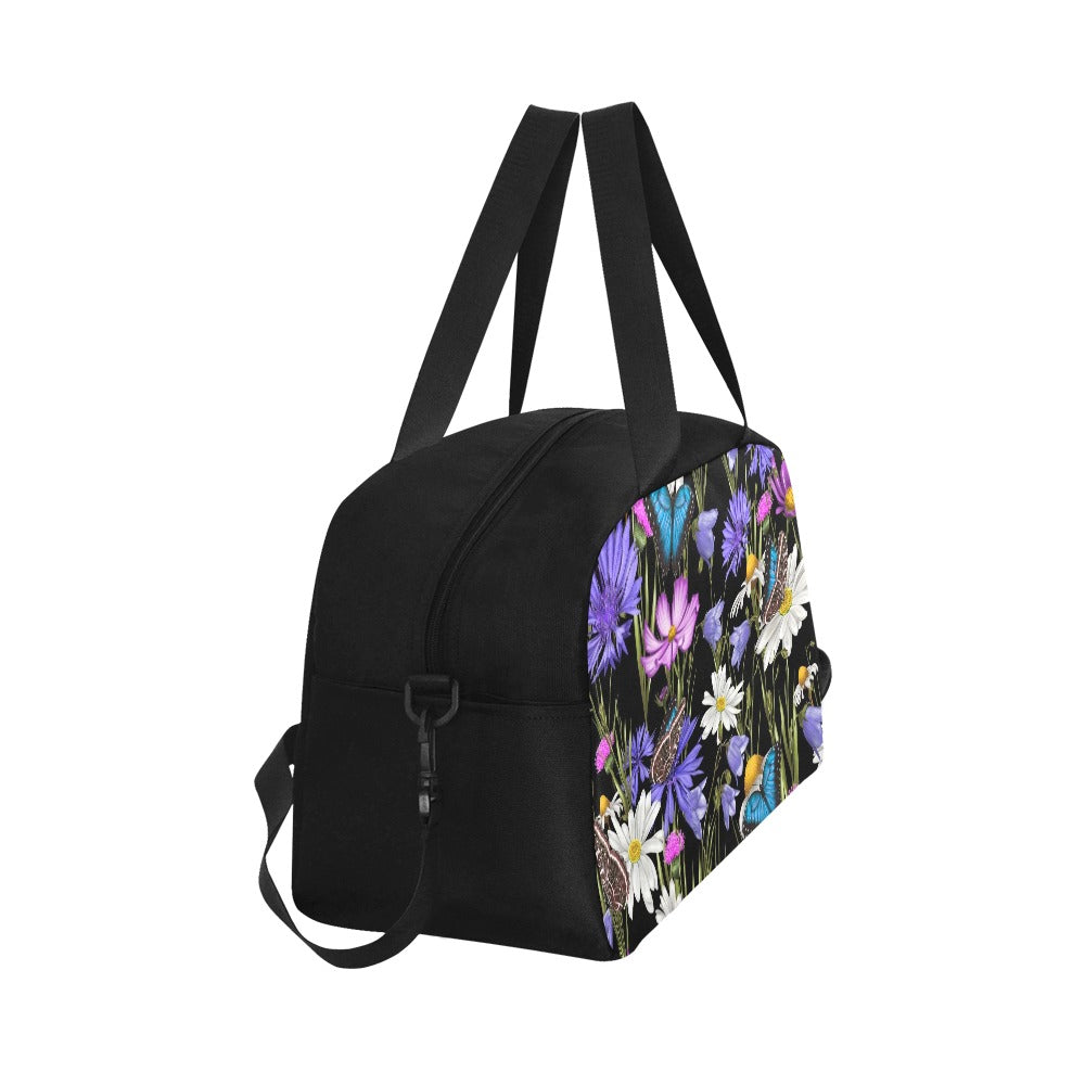 Butterfly Flowers - Gym Bag / Overnight Bag Gym Bag / Overnight Bag Printed Offshore