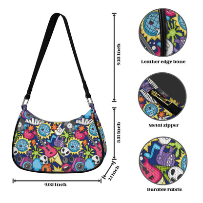 Sticker Music - Small Shoulder Bag