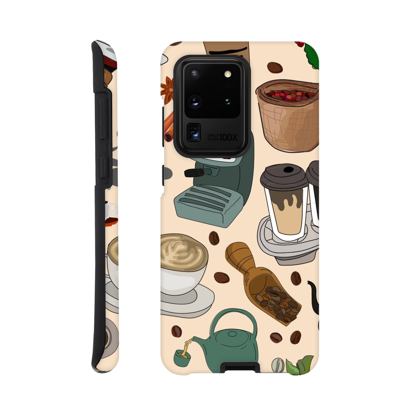 All The Coffee - Phone Tough Case Galaxy S20 Ultra Phone Case Coffee Globally Fulfilled