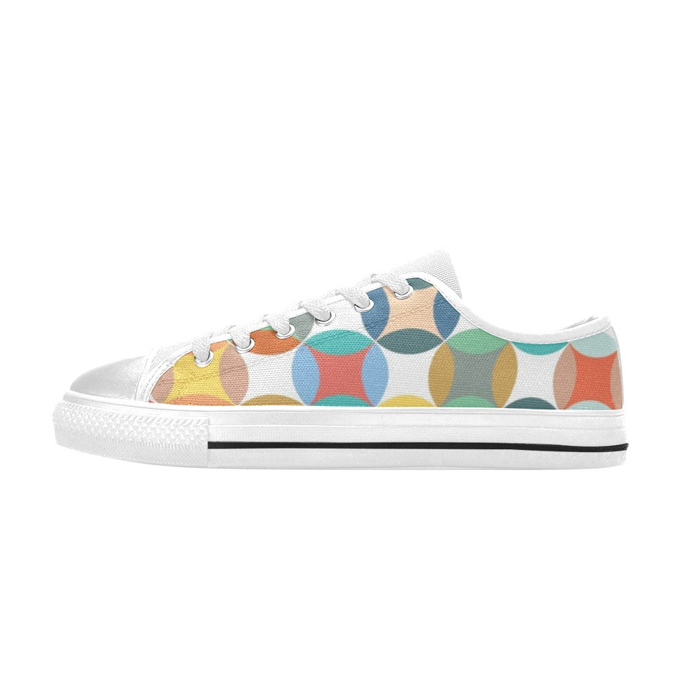 Circles - Women's Classic Canvas Shoes