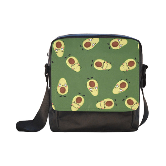 Avocado Characters - Crossbody Nylon Bag Crossbody Bags Food Printed Offshore