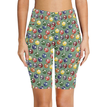 Pool Balls - Women's Bike Shorts Womens Bike Shorts Games Printed Offshore