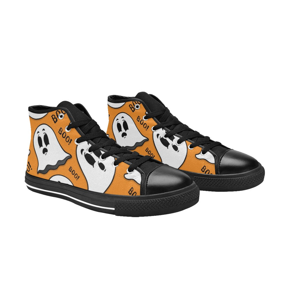 Ghost Boo - Men's High Top Canvas Shoes