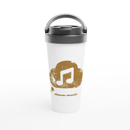 Dream Music - White 15oz Stainless Steel Travel Mug Default Title Travel Mug Globally Fulfilled Music