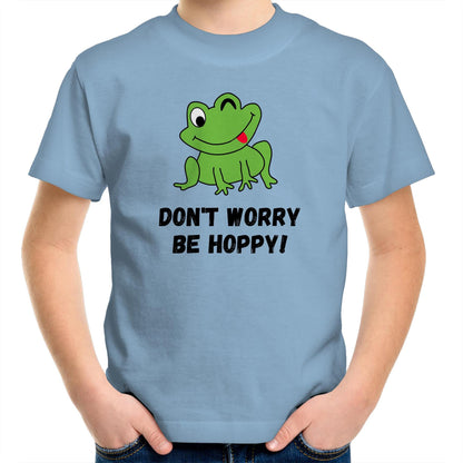 Don't Worry Be Hoppy, Frog - Kids Youth T-Shirt