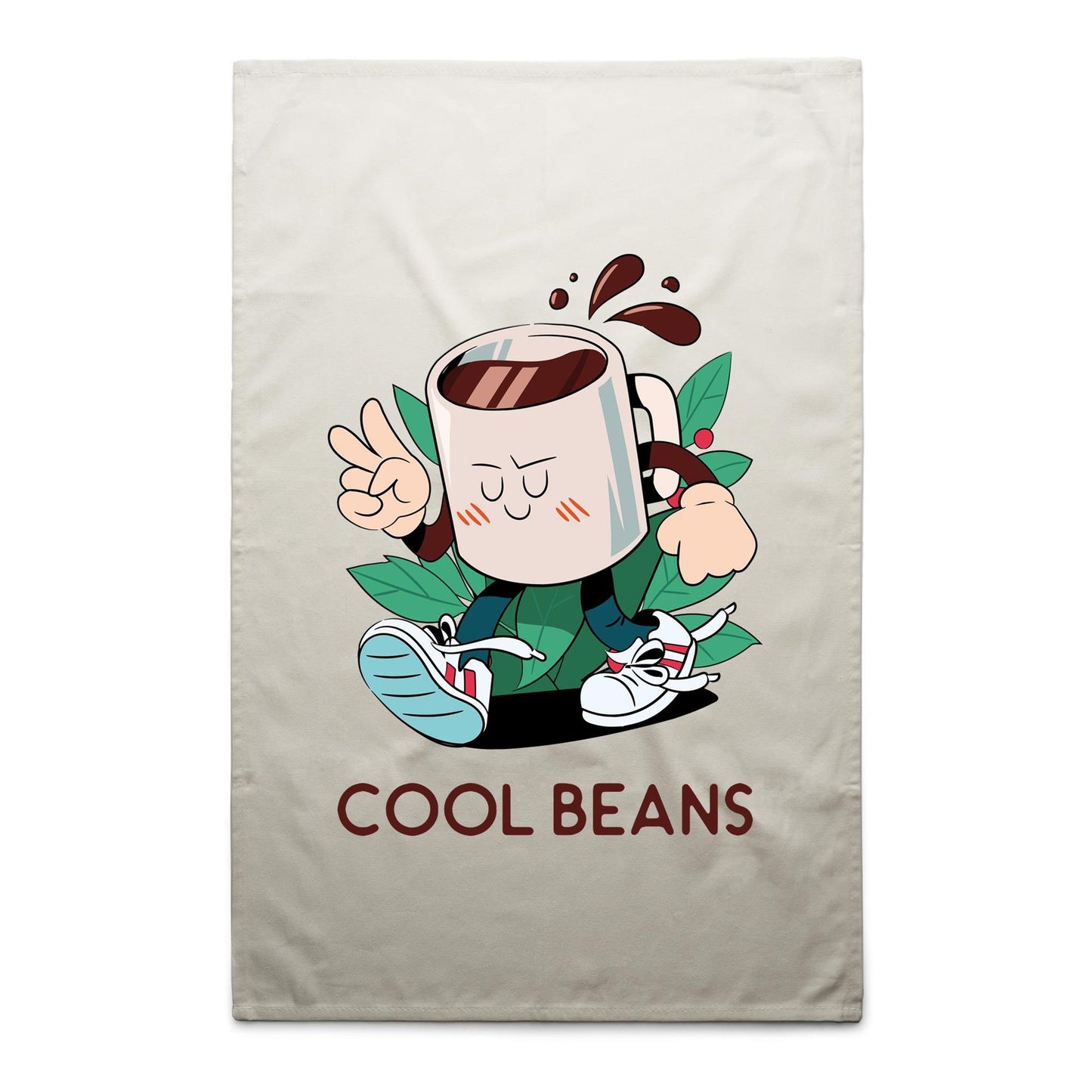 Cool Beans, Coffee - AS Colour Tea Towel