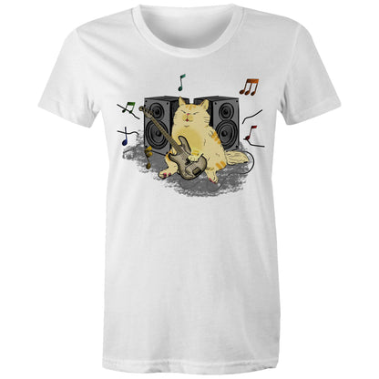 Cat Bass Player - Womens T-shirt