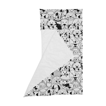 Black And White Dogs - Kids Sleeping Bag