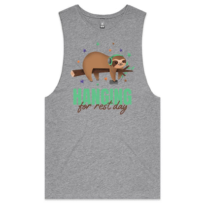 Hanging For Rest Day, Sloth - Tank Top Tee