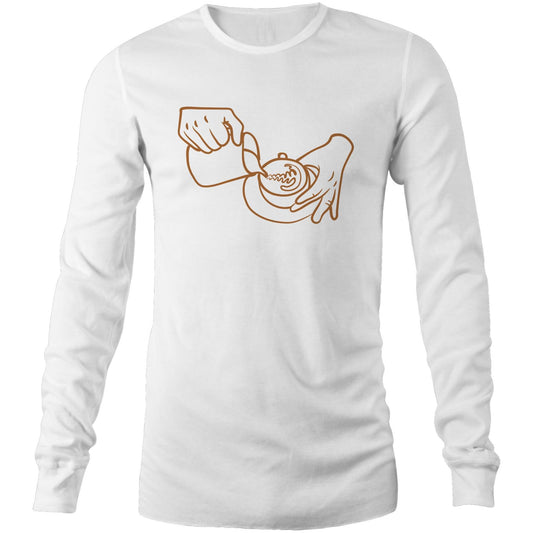 Barista - Long Sleeve T-Shirt White Unisex Long Sleeve T-shirt coffee