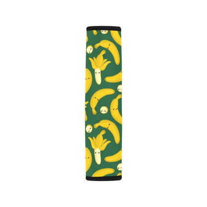 Happy Bananas - Car Seat Belt Cover 7''x10'' (Pack of 2)