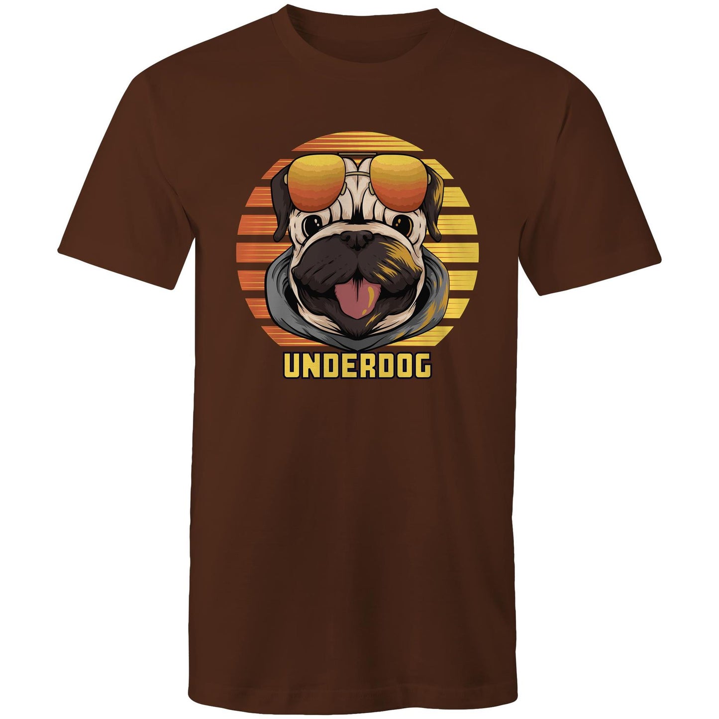 Underdog - Mens T-Shirt Dark Chocolate Mens T-shirt animal