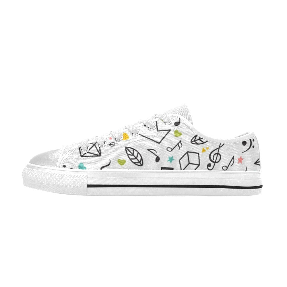 Music Time - Women's Classic Canvas Shoes