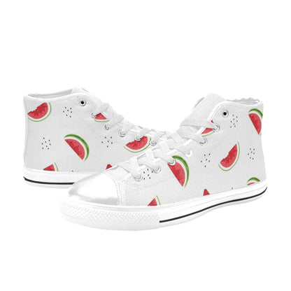 Watermelon - Men's High Top Canvas Shoes