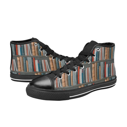 Books - Men's High Top Canvas Shoes