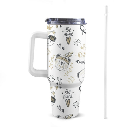 Bears - 40oz Tumbler with White Handle