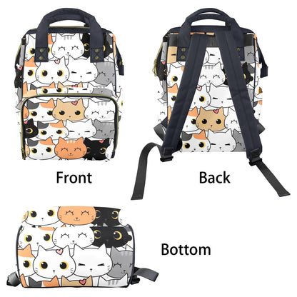 Cute Cartoon Cats - Multifunction Backpack