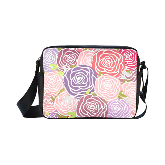 Abstract Roses - Classic Cross-body Nylon Bags