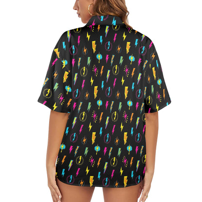 Fun Lightning - Womens Hawaiian Shirt