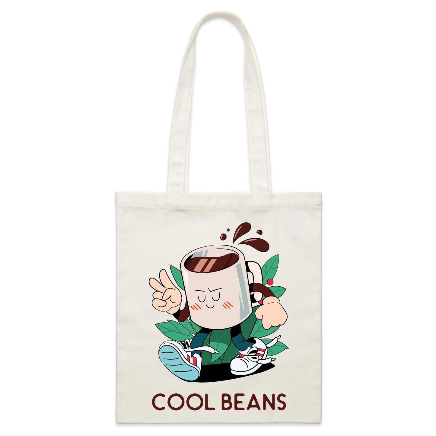 Cool Beans - Parcel Canvas Tote Bag Default Title Parcel Tote Bag Coffee