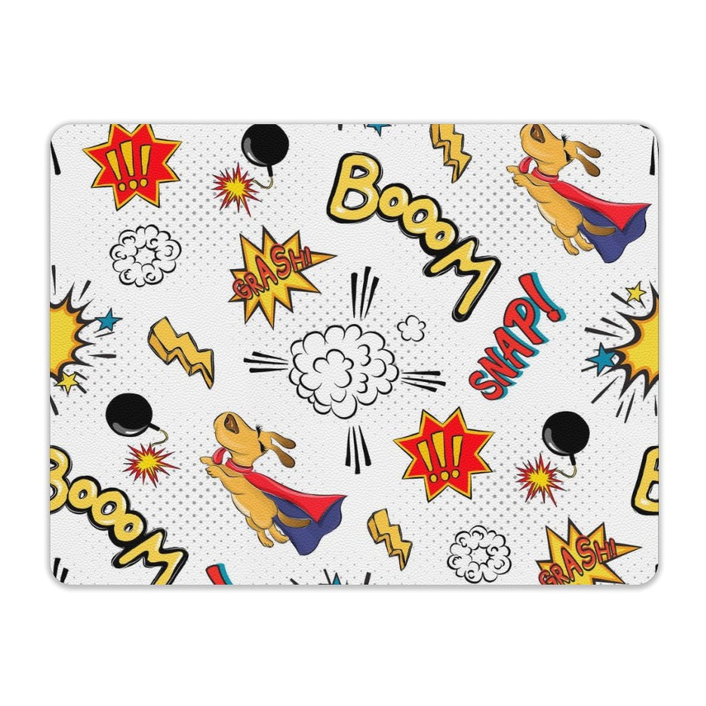 Super Dog - Leather Mouse Pad