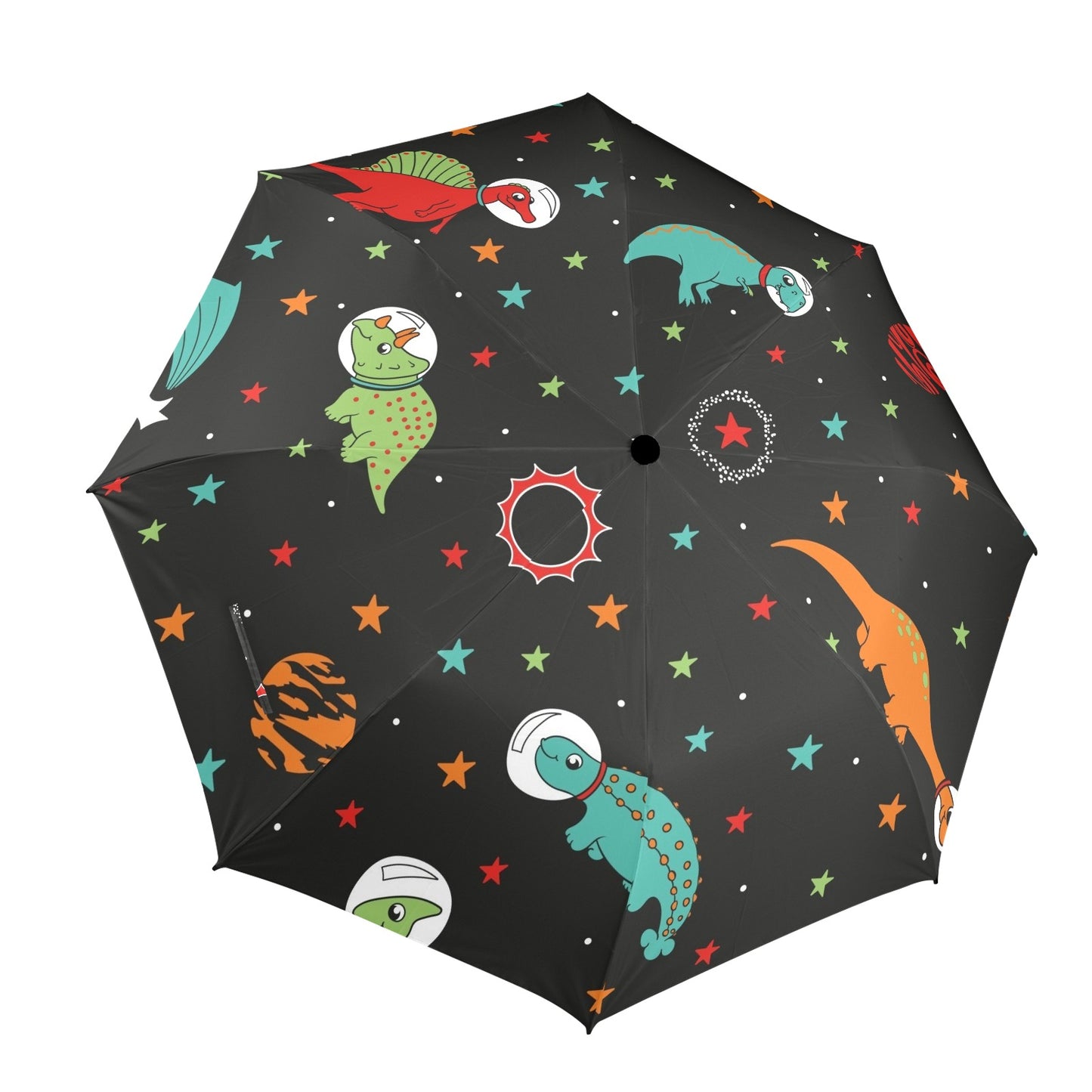 Astronaut Dinosaurs - Semi-Automatic Foldable Umbrella