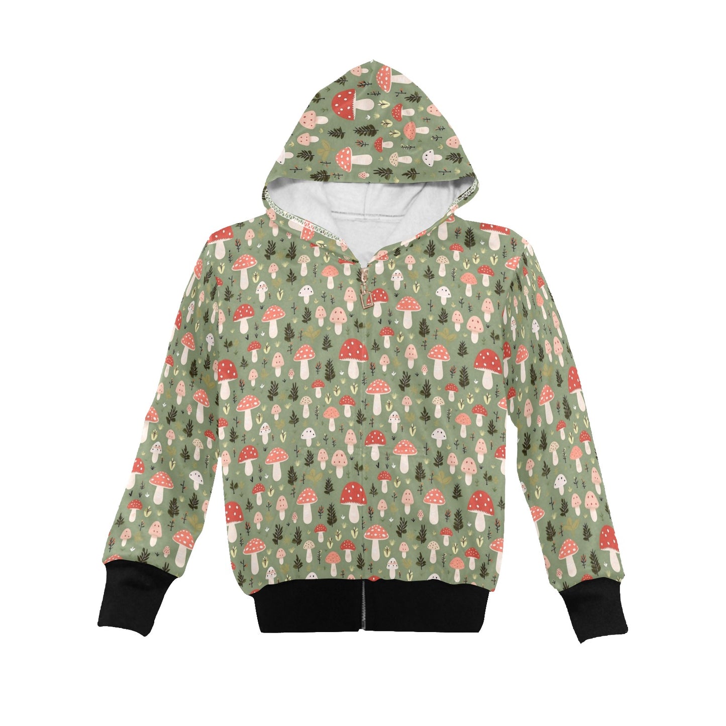 Mushroom Garden - Junior Girls Zip up Hoodie