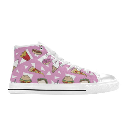 Fast Food - Kids High Top Canvas Shoes Kids High Top Canvas Shoes Food Printed Offshore