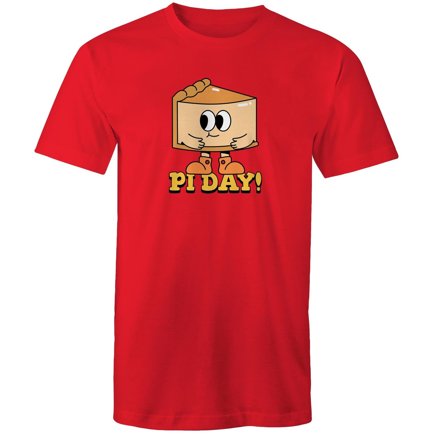 Pi Day - Mens T-Shirt Red Mens T-shirt Printed In Australia Science