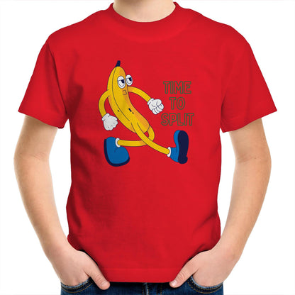 Banana, Time To Split - Kids Youth T-Shirt