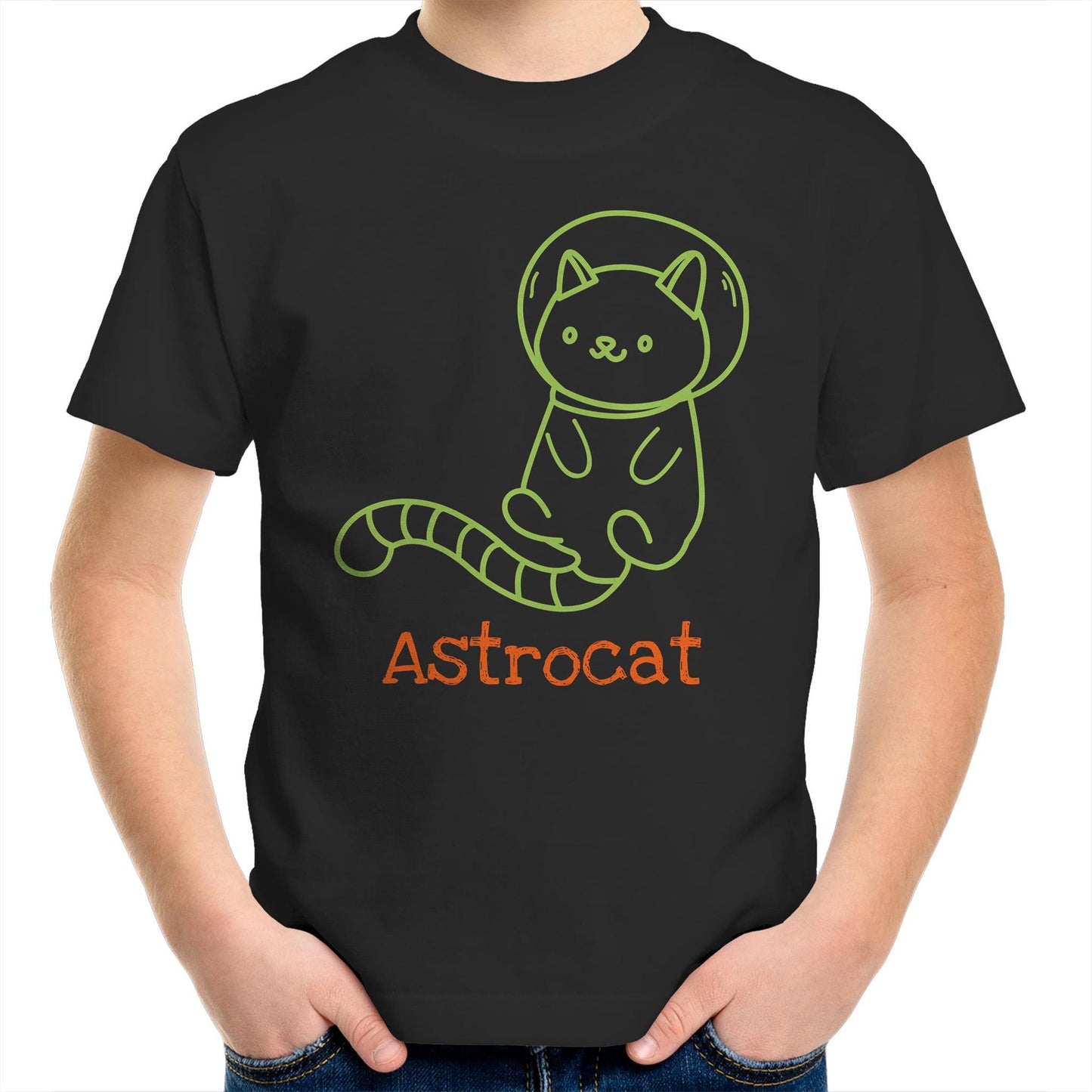 Astrocat, Cat Astronaut - Kids Youth T-Shirt