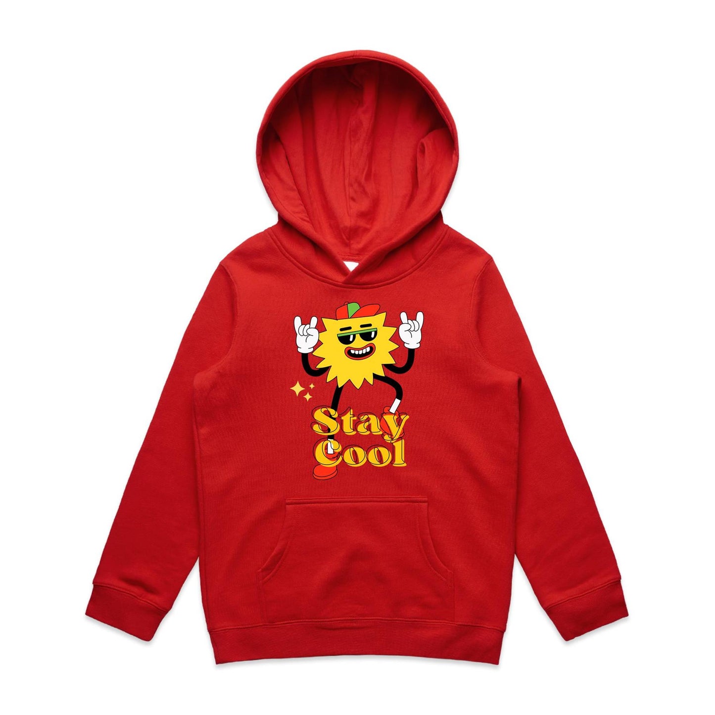 Stay Cool - Youth Supply Hood Red Kids Hoodie