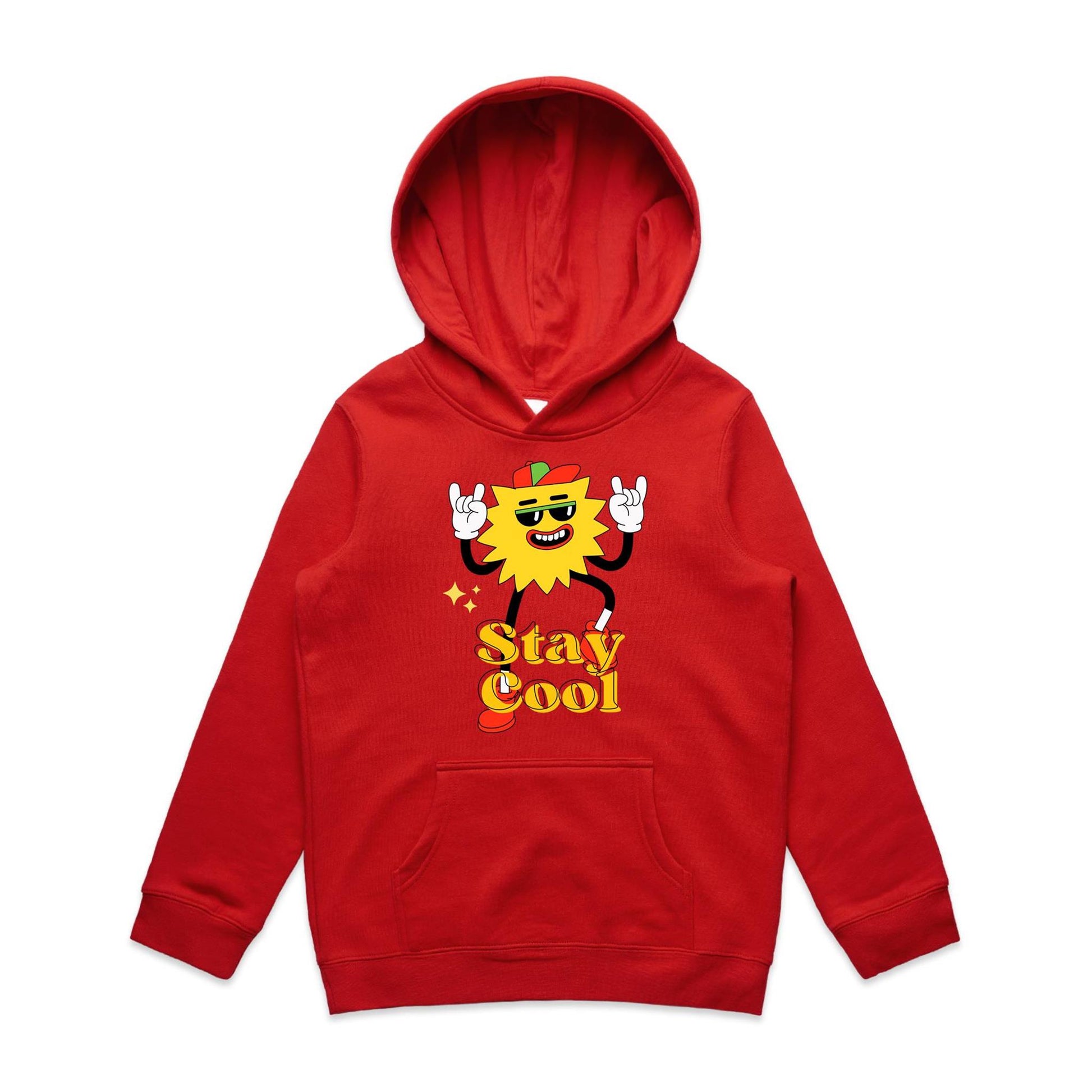 Stay Cool - Youth Supply Hood Red Kids Hoodie