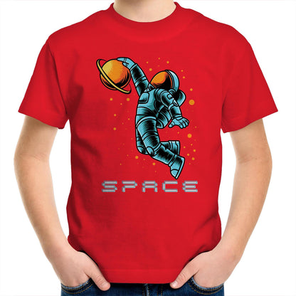 Astronaut Basketball - Kids Youth T-Shirt