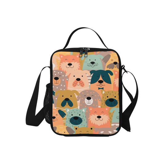 Lots Of Dogs Crossbody Lunch Bag for Kids