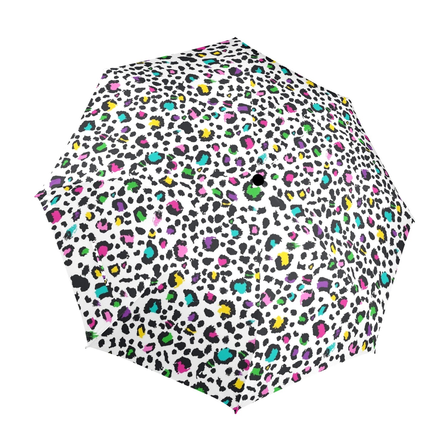 Animal Print In Colour - Semi-Automatic Foldable Umbrella Semi-Automatic Foldable Umbrella