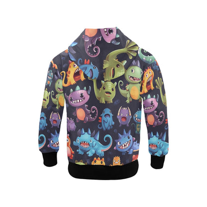 Monster Mania - Junior Boys Zip Up Hoodie