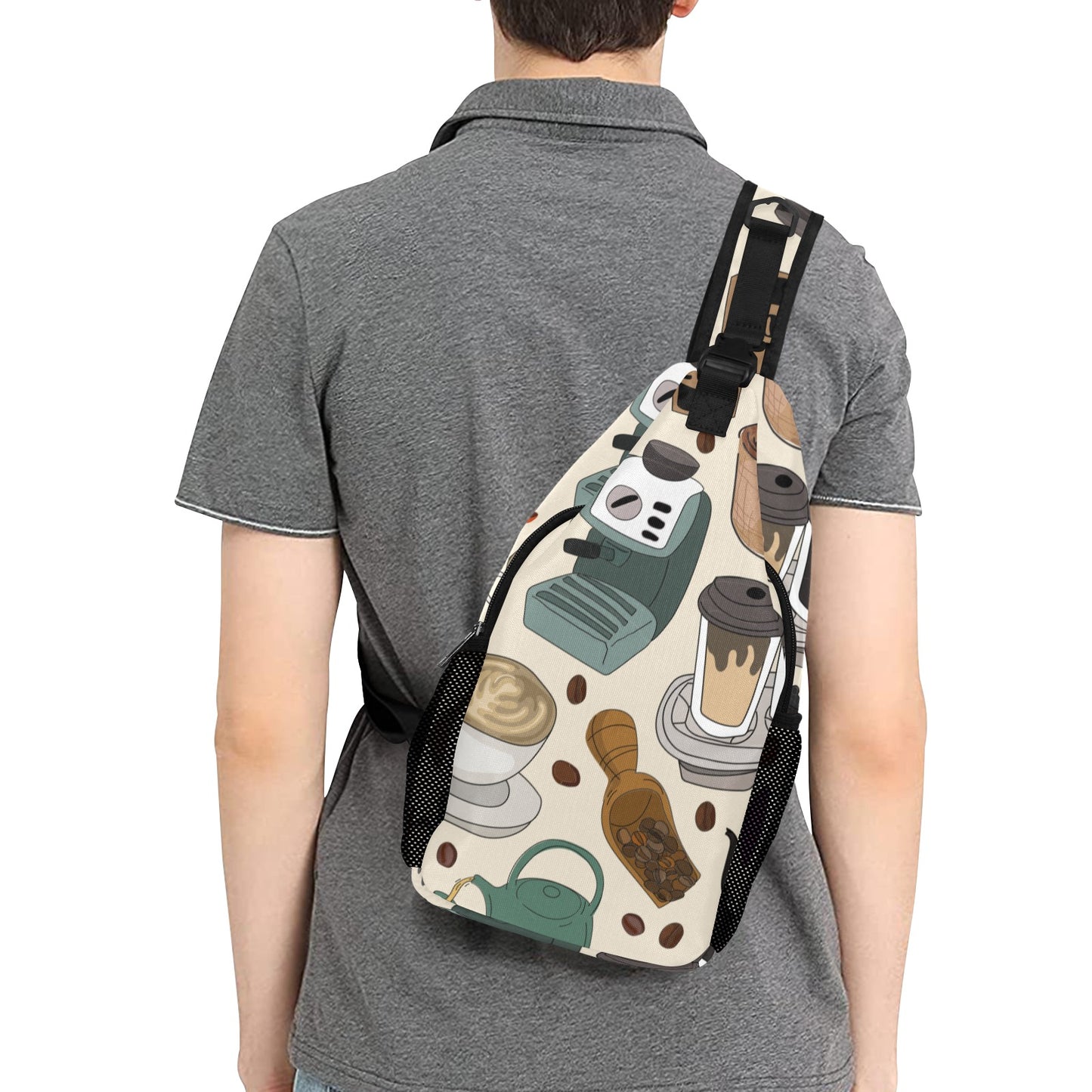 All The Coffee - Cross-Body Chest Bag Cross-Body Chest Bag Printed Offshore